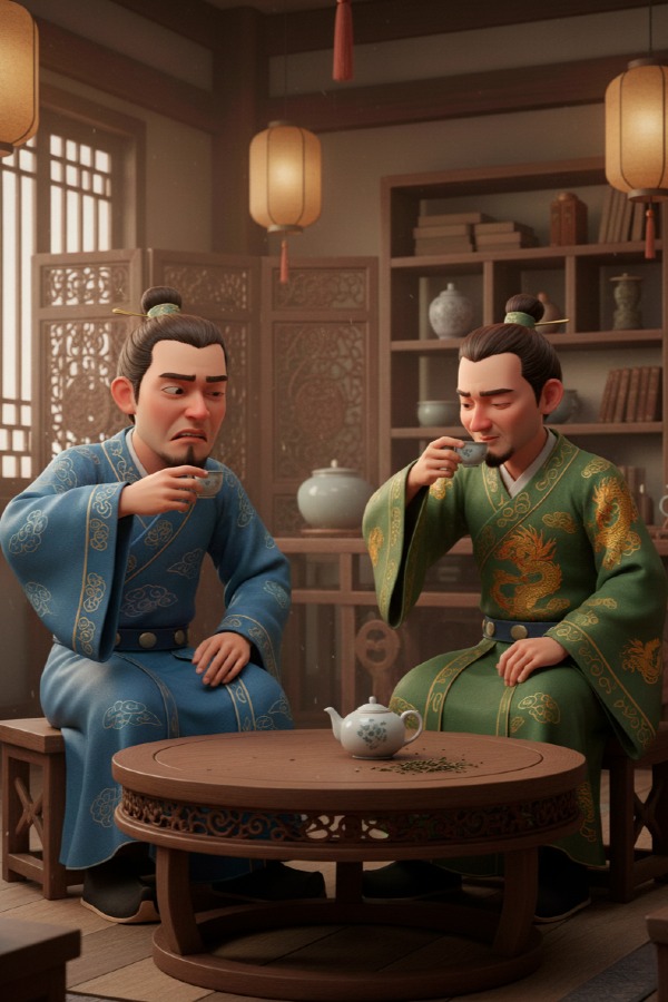 Отражение лука в чашке