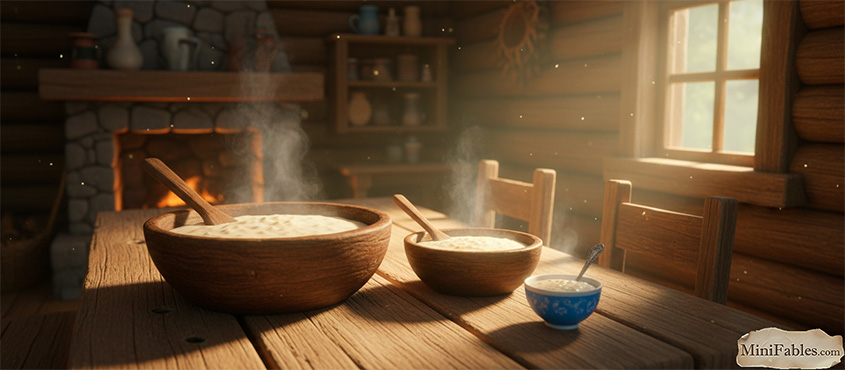 Иллюстрация к сказке Три медведя