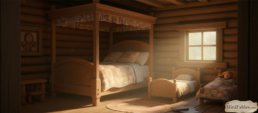 Иллюстрация к сказке Три медведя