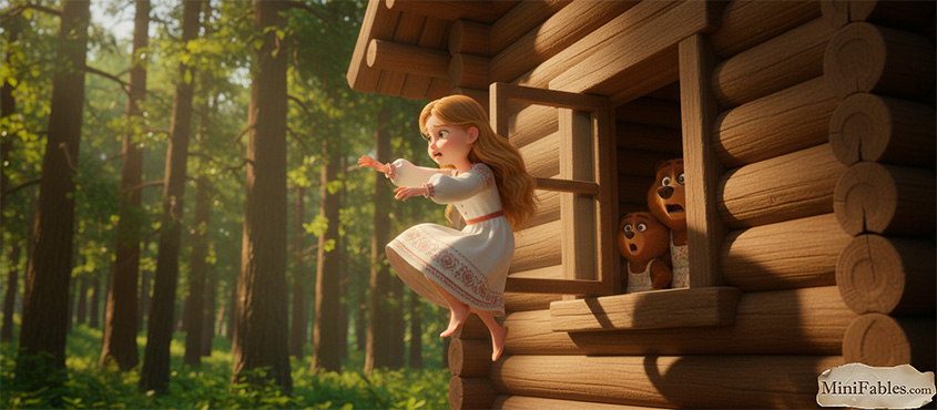 Иллюстрация к сказке Три медведя